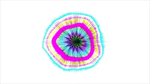 Abstract Coloured Pattern With White background 9 Stock Footage 82375762