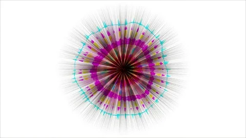 Abstract Coloured Pattern With White background 7 Stock Footage 82376105