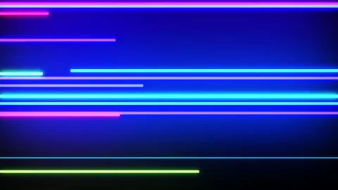 Abstract colourful background with glowing lines, animated live wallpaper Stock Footage 189243992