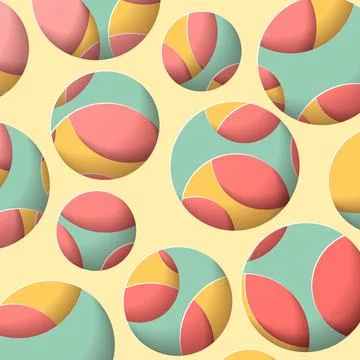 Abstract colourful background in paper cut style.  Stock Illustration