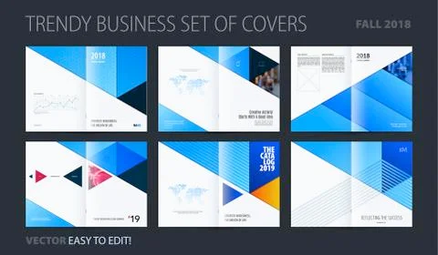 Abstract colourful brochure in material design paper cut style, modern catalog Stock Illustration