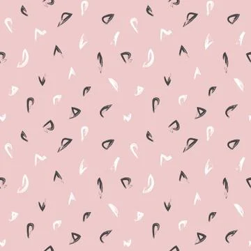 Abstract Colourful Brushstrokes Seamless Pattern Illustrazione stock