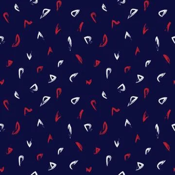 Abstract Colourful Brushstrokes Seamless Pattern Stock Illustration