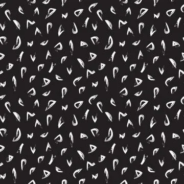 Abstract Colourful Brushstrokes Seamless Pattern Stock Illustration