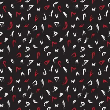 Abstract Colourful Brushstrokes Seamless Pattern Illustrazione stock