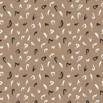 Abstract Colourful Brushstrokes Seamless Pattern Stock Illustration