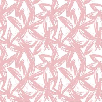 Abstract Colourful Brushstrokes Seamless Pattern Stock Illustration