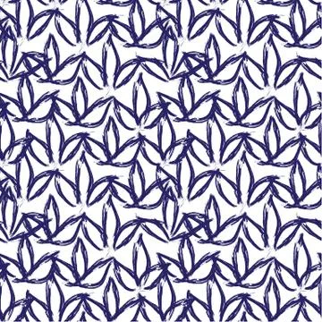 Abstract Colourful Brushstrokes Seamless Pattern Stock Illustration