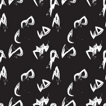 Abstract Colourful Brushstrokes Seamless Pattern 스톡 일러스트