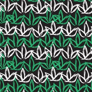Abstract Colourful Brushstrokes Seamless Pattern Stock Illustration