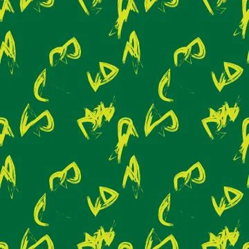 Abstract Colourful Brushstrokes Seamless Pattern Stock Illustration