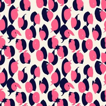 Abstract Colourful Brushstrokes Seamless Pattern Stock Illustration