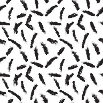 Abstract Colourful Brushstrokes Seamless Pattern Stock Illustration