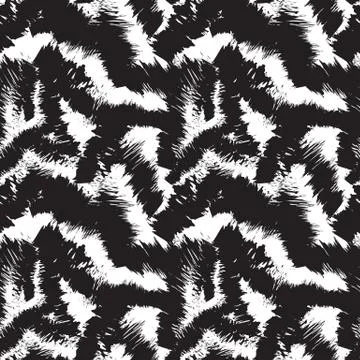Abstract Colourful Brushstrokes Seamless Pattern Stock Illustration