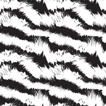 Abstract Colourful Brushstrokes Seamless Pattern Illustrazione stock