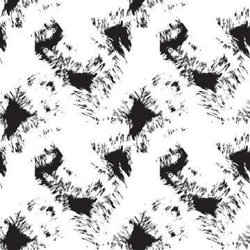 Abstract Colourful Brushstrokes Seamless Pattern Stock Illustration