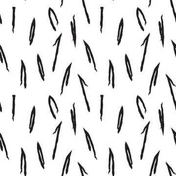 Abstract Colourful Brushstrokes Seamless Pattern Stock Illustration