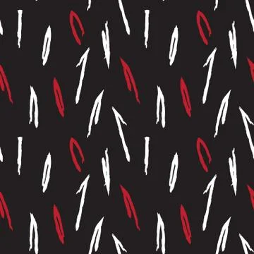 Abstract Colourful Brushstrokes Seamless Pattern Stock Illustration