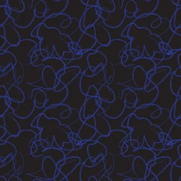 Abstract Colourful Brushstrokes Seamless Pattern Stock Illustration