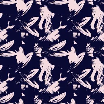 Abstract Colourful Brushstrokes Seamless Pattern Stock Illustration