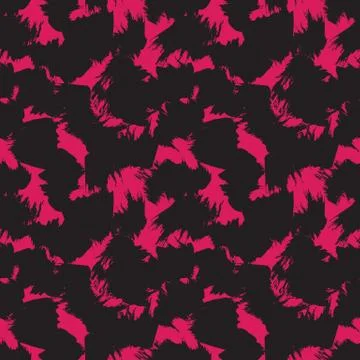 Abstract Colourful Brushstrokes Seamless Pattern Stock Illustration