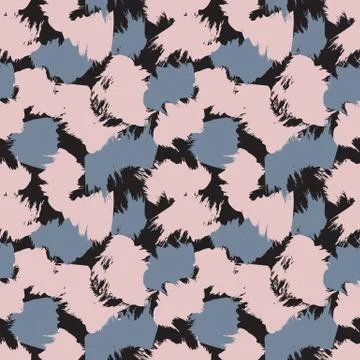 Abstract Colourful Brushstrokes Seamless Pattern Stock Illustration