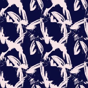 Abstract Colourful Brushstrokes Seamless Pattern Stock Illustration