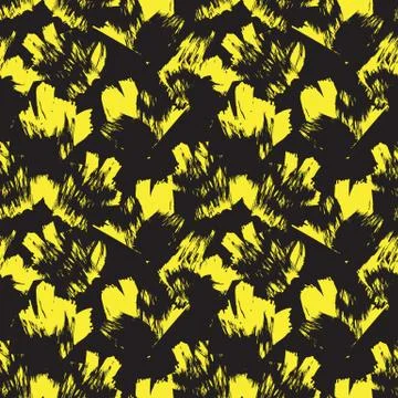 Abstract Colourful Brushstrokes Seamless Pattern Illustrazione stock