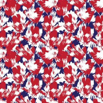 Abstract Colourful Brushstrokes Seamless Pattern イラスト素材
