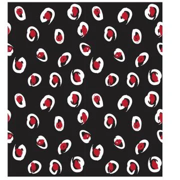 Abstract Colourful Brushstrokes Seamless Print/Pattern in Vector Stock Illustration