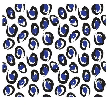 Abstract Colourful Brushstrokes Seamless Print/Pattern in Vector Illustrazione stock