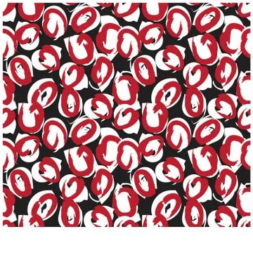 Abstract Colourful Brushstrokes Seamless Print/Pattern in Vector Stock Illustration