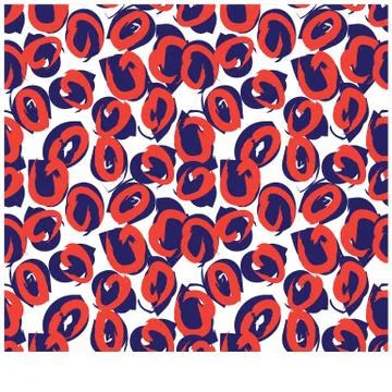 Abstract Colourful Brushstrokes Seamless Print/Pattern in Vector Stock Illustration