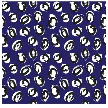 Abstract Colourful Brushstrokes Seamless Print/Pattern in Vector Illustrazione stock