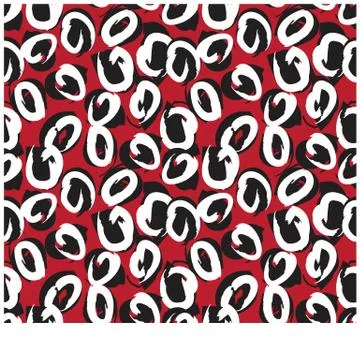 Abstract Colourful Brushstrokes Seamless Print/Pattern in Vector Illustrazione stock