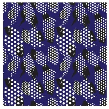 Abstract Colourful Brushstrokes Seamless Print/Pattern in Vector Illustrazione stock