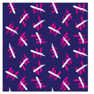 Abstract Colourful Brushstrokes Seamless Print/Pattern in Vector Stock Illustration