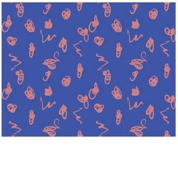 Abstract Colourful Brushstrokes Seamless Print/Pattern in Vector Stock Illustration