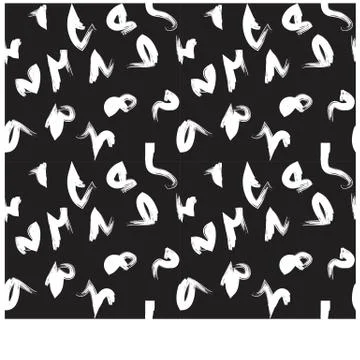 Abstract Colourful Brushstrokes Seamless Print/Pattern in Vector Stock Illustration