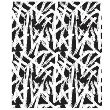 Abstract Colourful Brushstrokes Seamless Print/Pattern in Vector Illustrazione stock