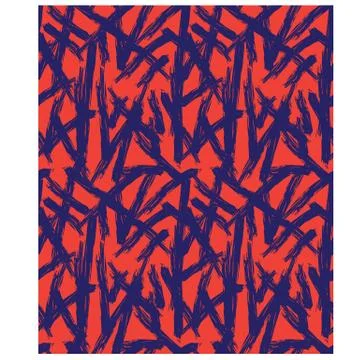 Abstract Colourful Brushstrokes Seamless Print/Pattern in Vector Stock Illustration