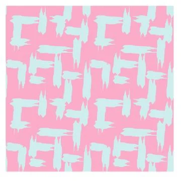 Abstract Colourful Brushstrokes Seamless Print/Pattern in Vector Stock Illustration