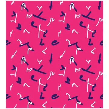 Abstract Colourful Brushstrokes Seamless Print/Pattern in Vector Stock Illustration
