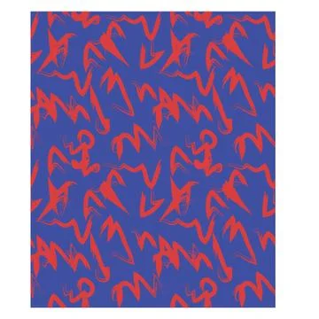 Abstract Colourful Brushstrokes Seamless Print/Pattern in Vector Illustrazione stock