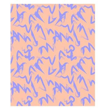Abstract Colourful Brushstrokes Seamless Print/Pattern in Vector Illustrazione stock