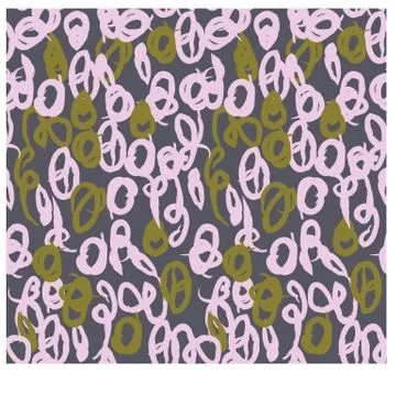Abstract Colourful Brushstrokes Seamless Print/Pattern in Vector Illustrazione stock