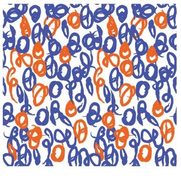 Abstract Colourful Brushstrokes Seamless Print/Pattern in Vector Stock Illustration
