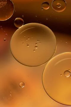 Abstract colourful bubbles. Soft background orange sunrise and sunset colors. Stock Photos