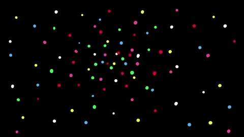 Abstract colourful dots animation background Stock Footage 296364098