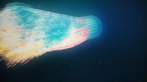Abstract colourful jellyfish  Stock Footage 118259090